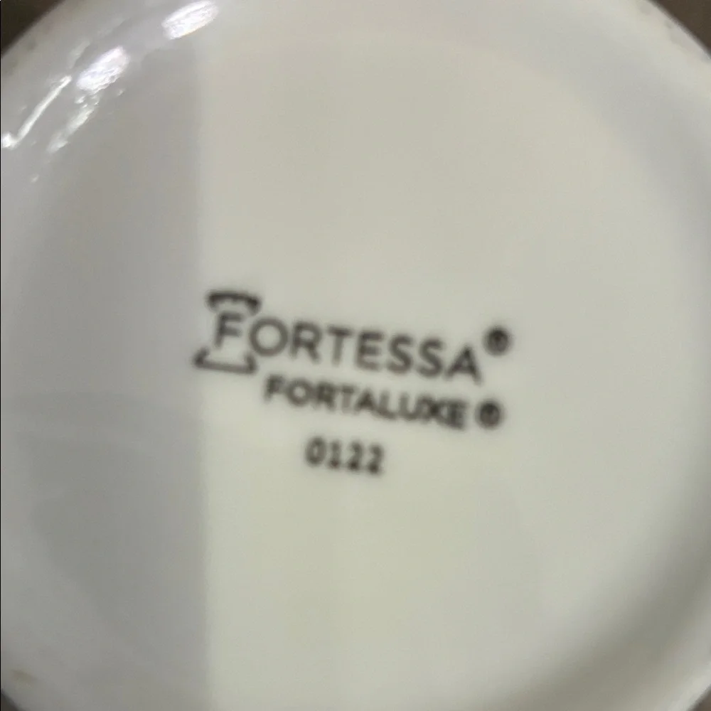 Fortress Fortaluxe White Ceramic Creamer Pitcher